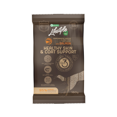 Nature's Protection Lifestyle Grain Free Salmon Healthy Skin&amp;Coat Support Беззернові ласощі для собак з лососем, 160 г