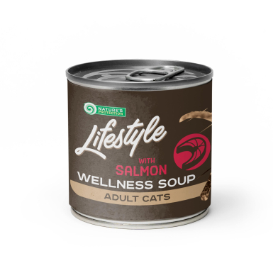 Nature's Protection Lifestyle Adult cats Sterilised Soup Salmon Суп для стерилізованих котів з лососем, 140 мл