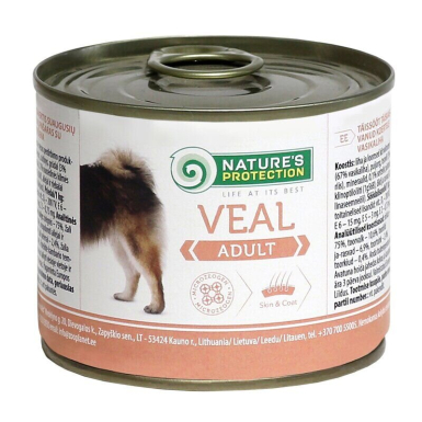 Nature's Protection Adult Veal Вологий корм для собак з телятиною, 200 г