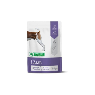 Nature's Protection Adult Sensitive Digestion Lamb Вологий корм для собак з чутливим травленням з ягням, 100 г