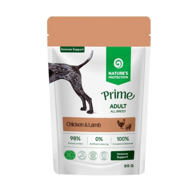 Nature's Protection Prime Immunity Support Adult Dogs Chicken and Lamb Вологий корм для собак для зміцнення імунітету з куркою і ягням
